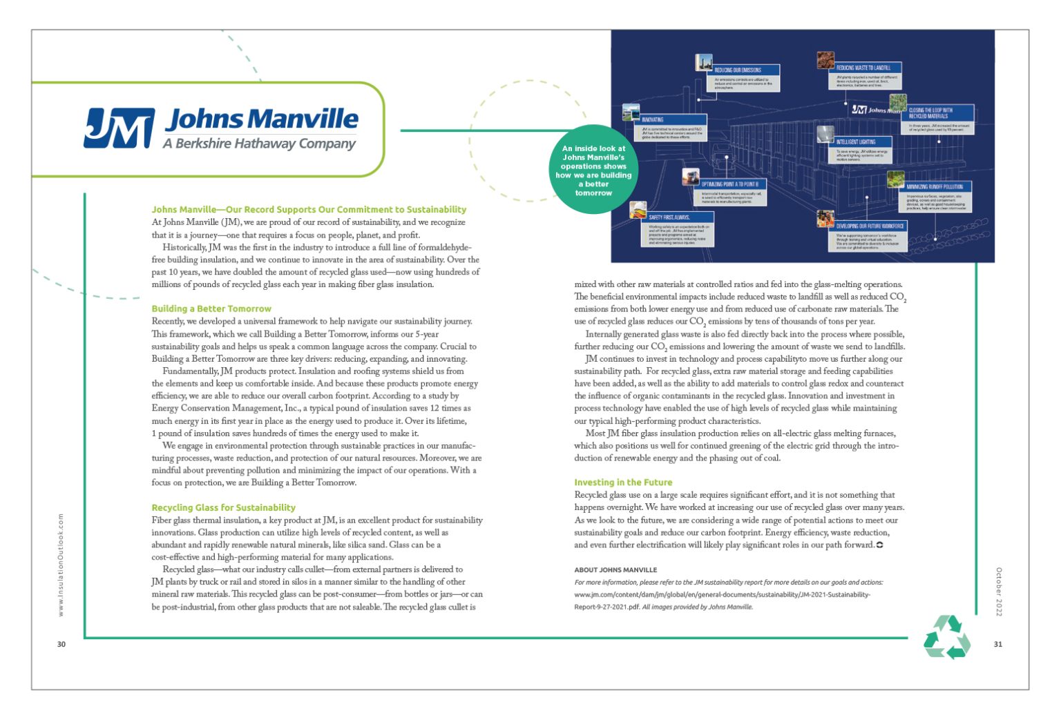 Johns Manville Insulation Outlook Magazine