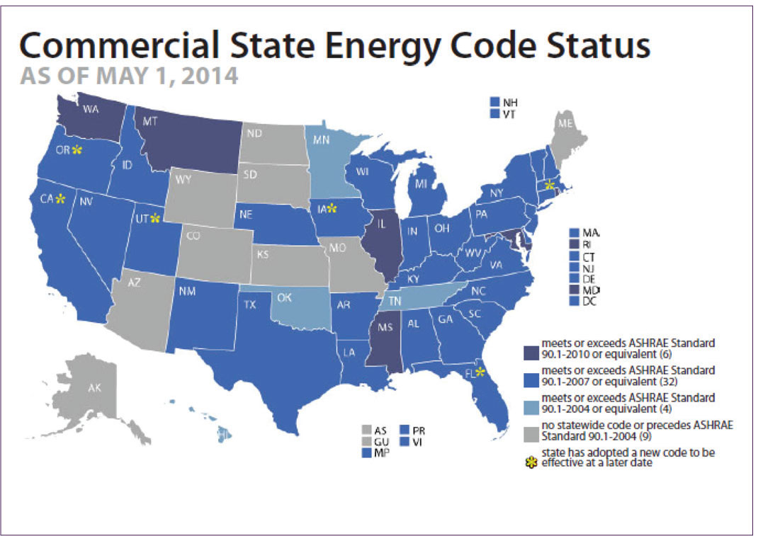 Stat map. All about building codes.