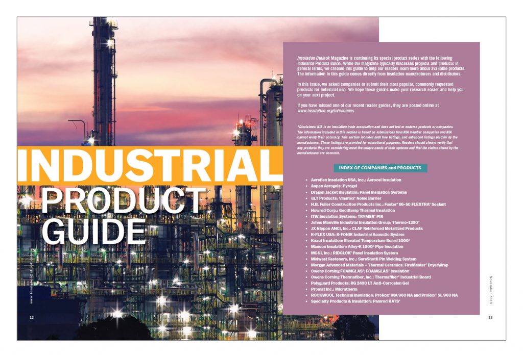 Industrial Product Guide - Insulation Outlook Magazine