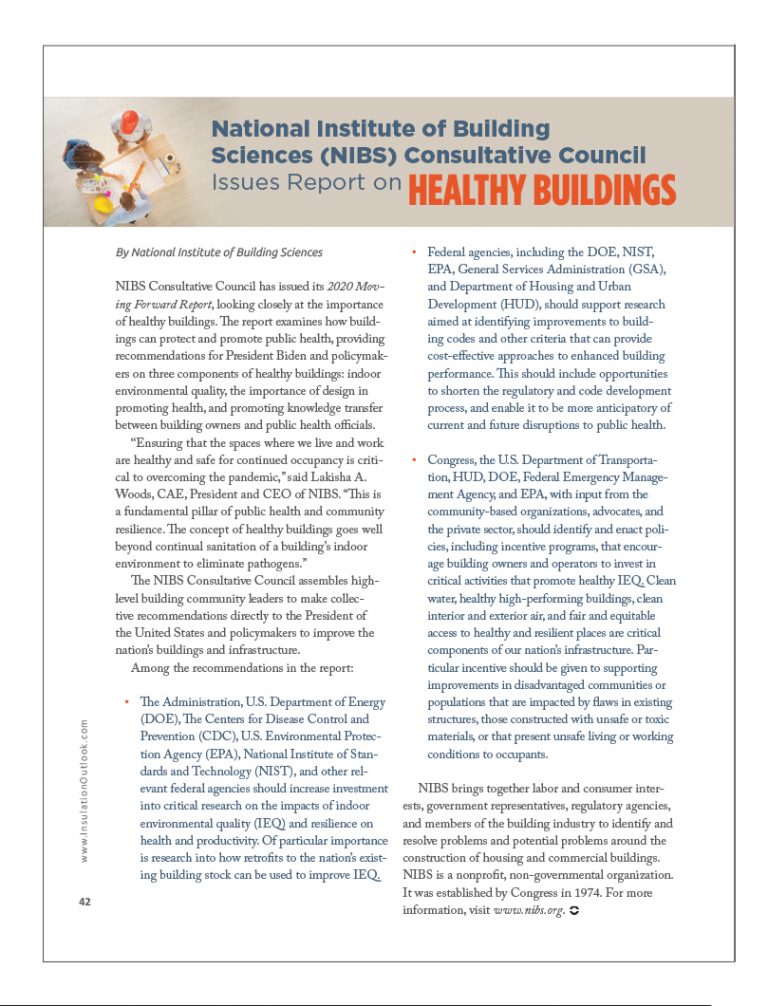 National Institute of Building Sciences (NIBS) Consultative Council ...