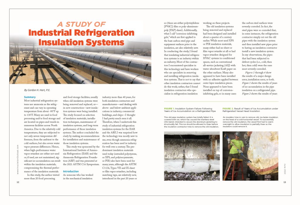 A Study of Industrial Refrigeration Insulation Insulation Outlook