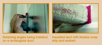 Wall penetration mech duct waterproofing detail