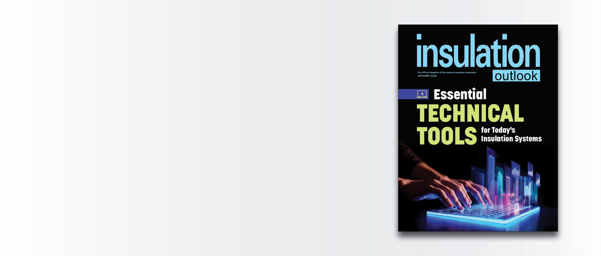 January cover of the Insulation Outlook publication, featuring Essential Technical Tools for Today's Insulation Systems